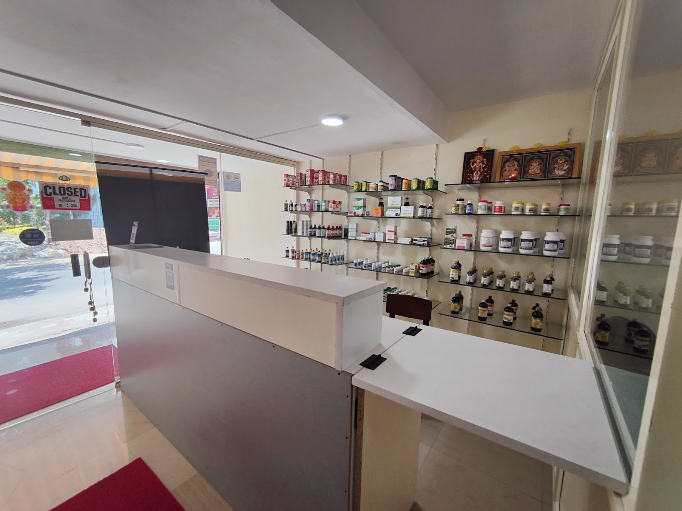 Herbal bandaging in progress